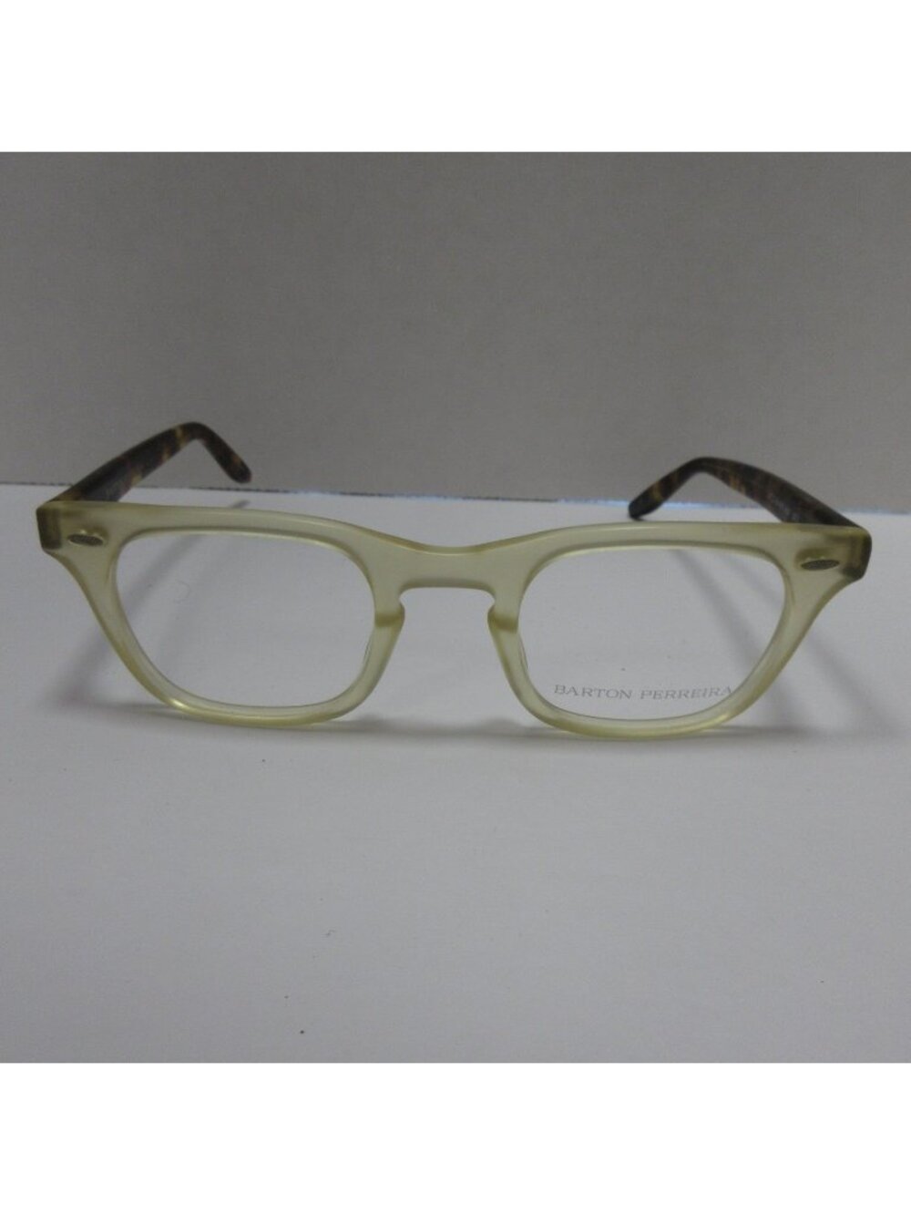 Barton Perreira Eyeglasses White Rectangular Rounded 47-24-149